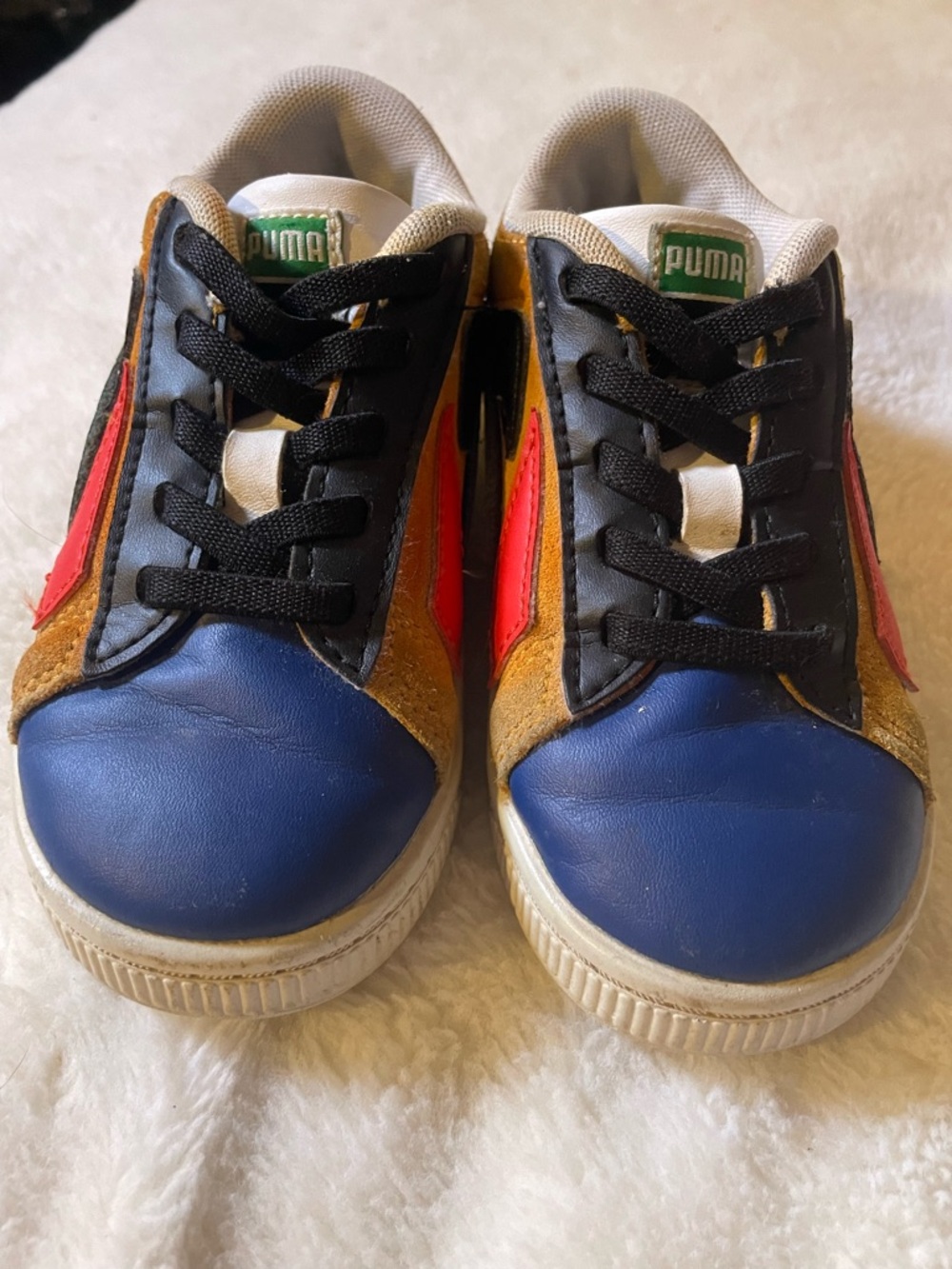 Puma Kids Multi-Color Low-Top Sneakers - Blue/Black/Red/Brown